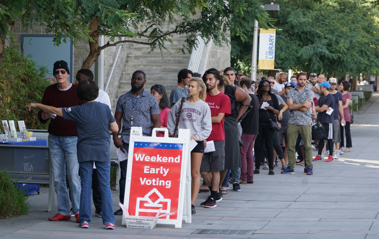 Image: Early midterm elections voting in California