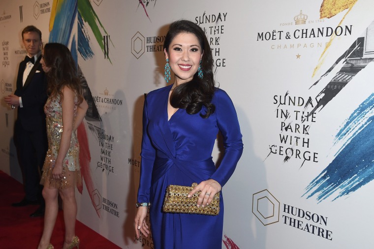 Image: Actress Ruthie Ann Miles toasts to the Hudson Theatre reopening with Moet &amp; Chandon at the New York Public Library