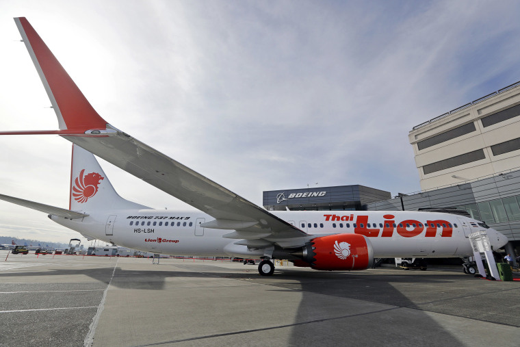 Image: Boeing's first 737 MAX 9, pictured in Seattle before delivery to Lion Air.