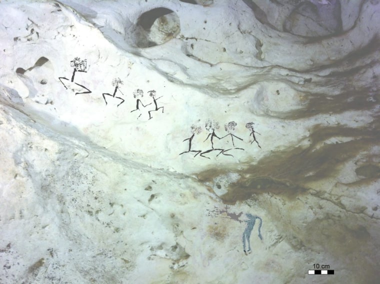 Human figures from East Kalimantan, Indonesian Borneo.