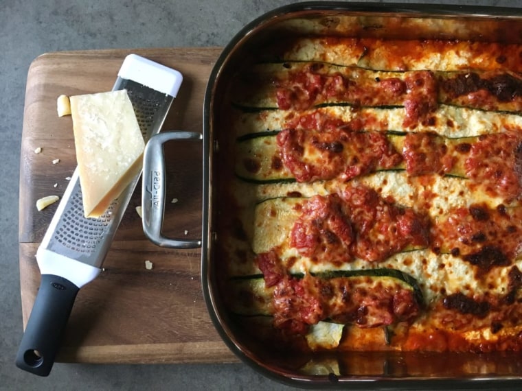 Grilled Zucchini Lasagna with Vodka Sauce