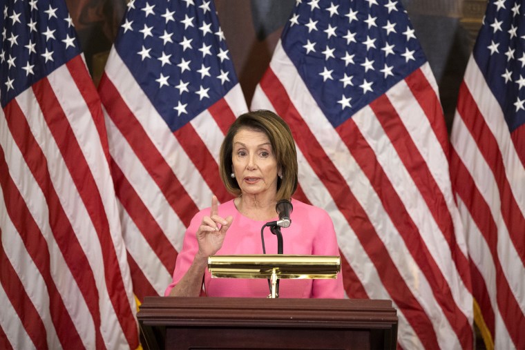 Image: House Minority Leader Nancy Pelosi holds a news conference on the results of the 2018 midterm general election