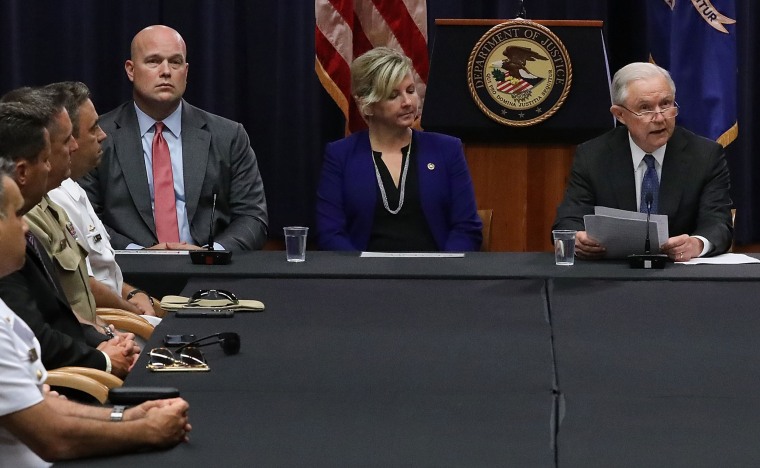 Attorney General Jeff Session Hosts Roundtable With Joint Interagency Task Force In D.C.