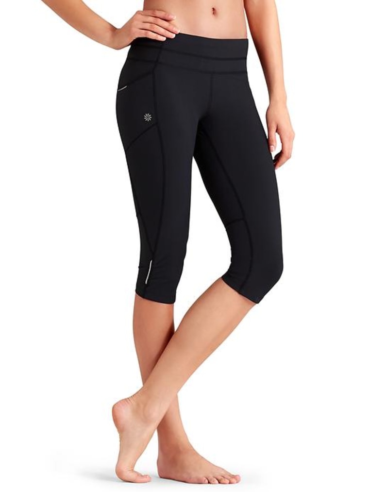 Athleta Black Recharge Capri Cropped Leggings Size Small