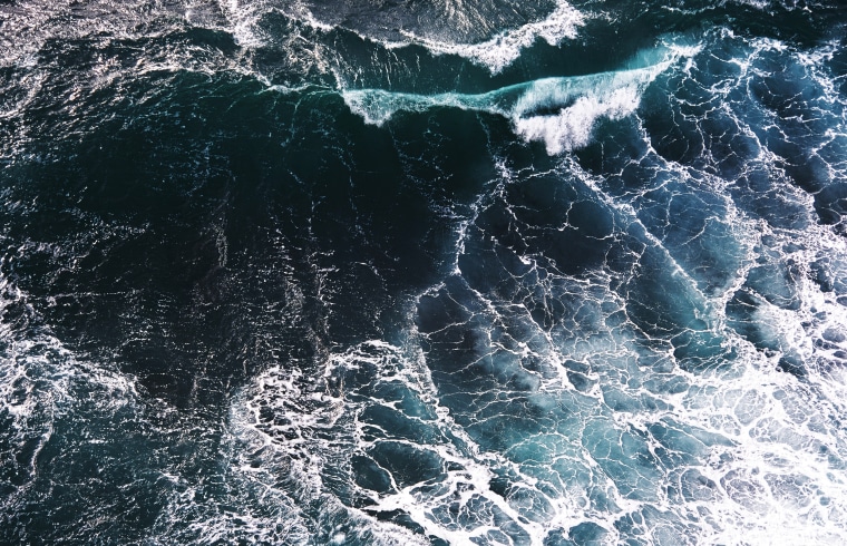 Image: Aerial view of waves
