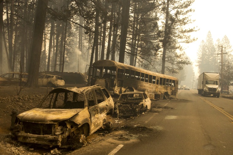 Image: Butte County wildfire and evacuations