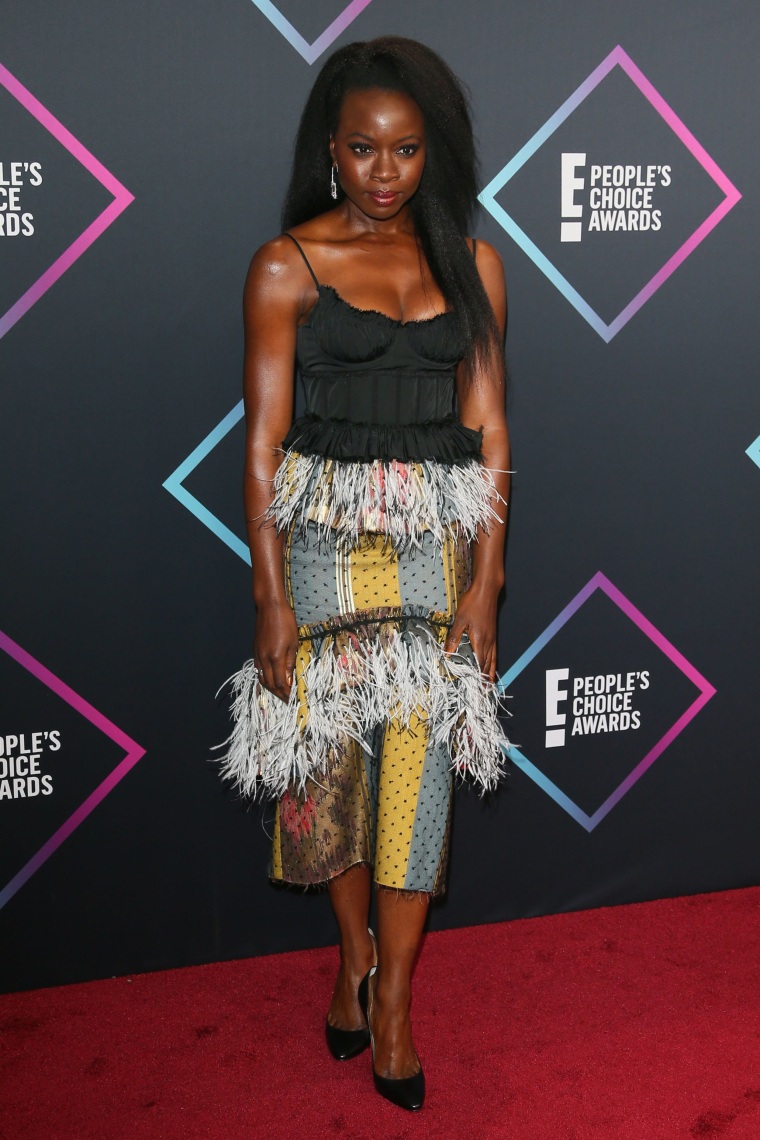 Danai Gurira People's Choice Awards red carpet