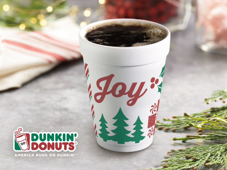 Dunkin' holiday coffee