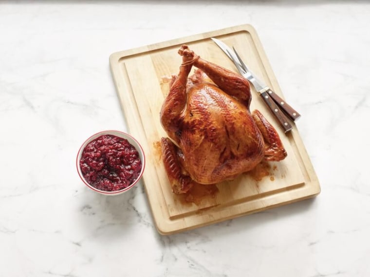 Mauro suggests comfort food side dishes like homemade cranberry sauce and creamy mashed potatoes to please both kid and adult dinner guests.