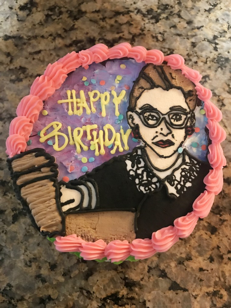 Sophia Spataro, 8, knew she wanted a cake with Supreme Court Justice Ruth Bader Ginsburg for her birthday.