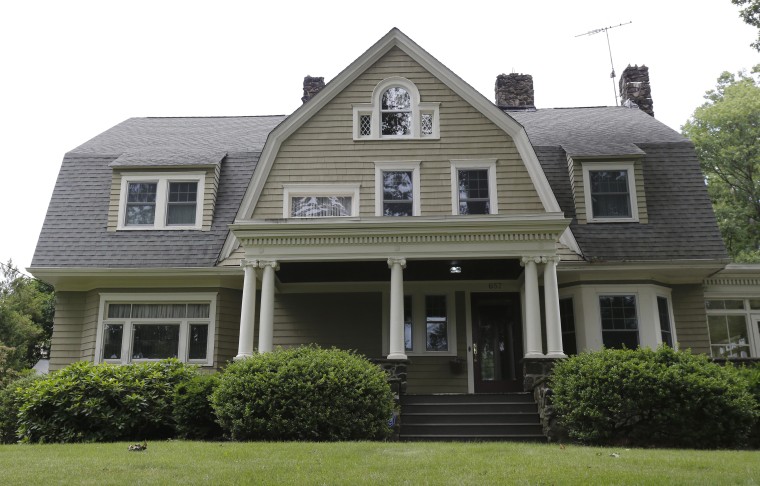 The home of Derek and Maria Broaddus in Westfield, New Jersey on June 25, 2015. The couple wants to demolish the house after they claim they were stalked by an anonymous creepy-letter writer known as \"The Watcher\".