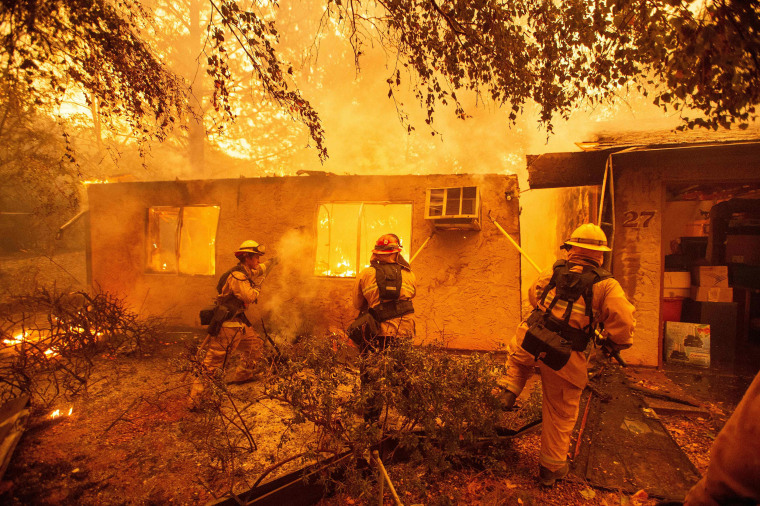 Image: Firefighters in Paradise