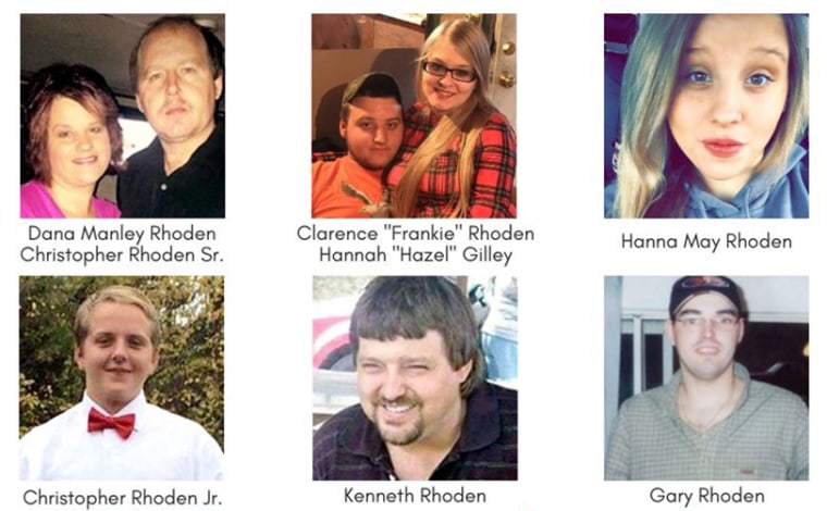 The eight people murdered in Pike County on April 22, 2016.