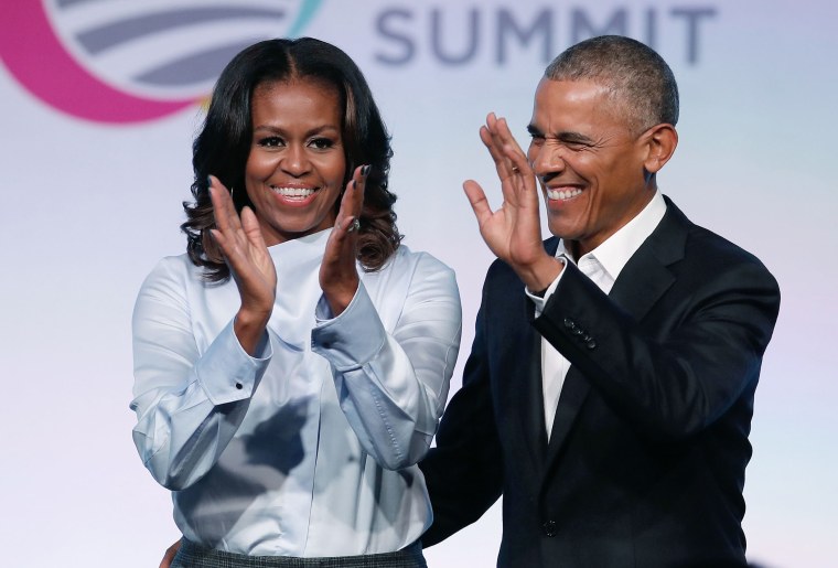 Image: Barack Obama and Michelle Obama