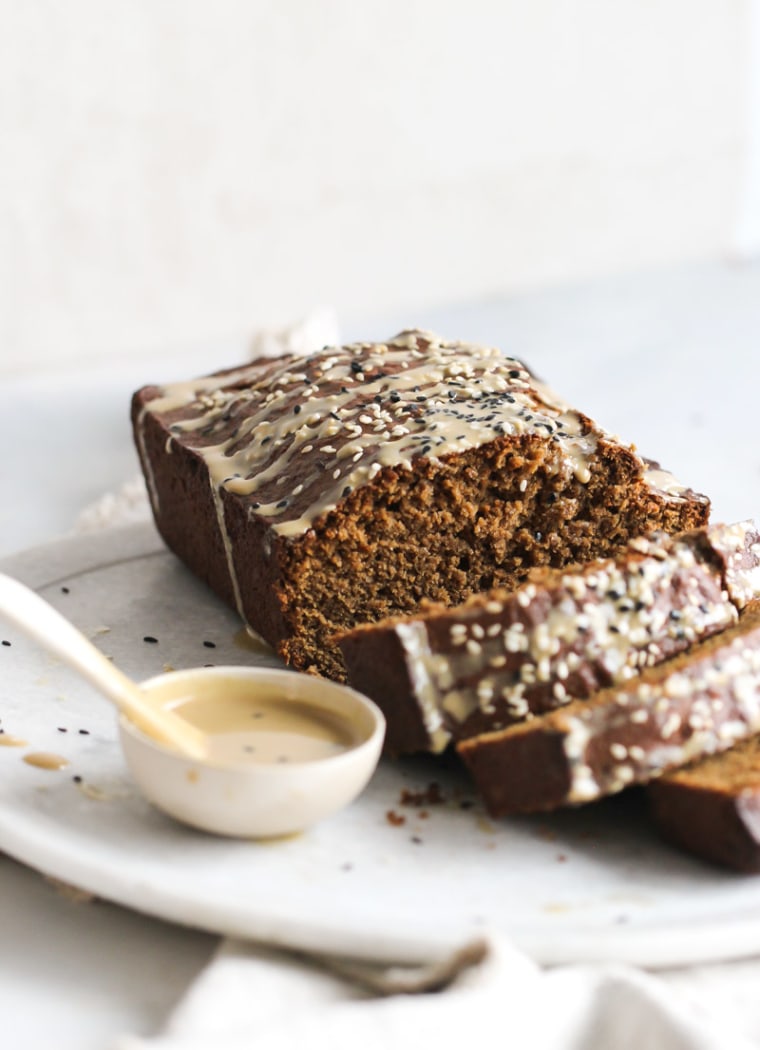 Gingerbread Tahini Banana Bread