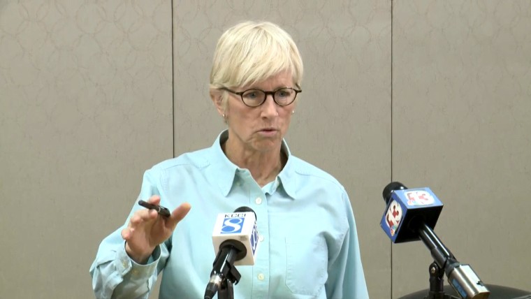 Judy A. Bradshaw, Director of the Iowa Law Enforcement Academy, speaks at a press conference on Nov. 15, 2018.