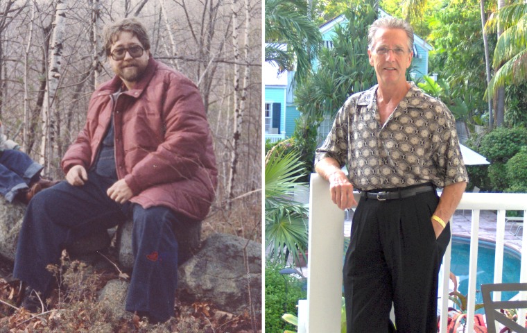 Bill Anderson, creator of the \"Anderson Model for Permanent Weight Loss\", before and after his journey.