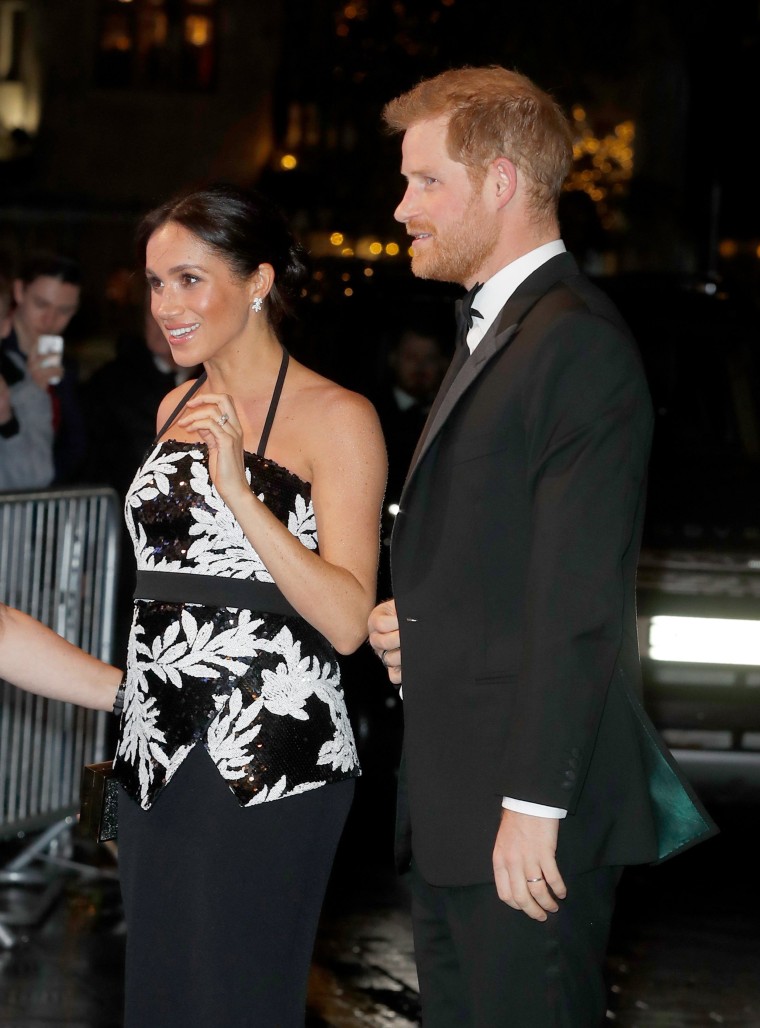 Meghan Markle in sequined top at Royal Variety Performance in London
