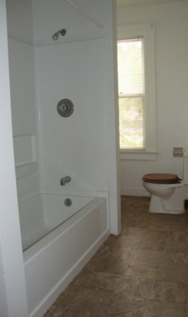 Guest bathroom before and after