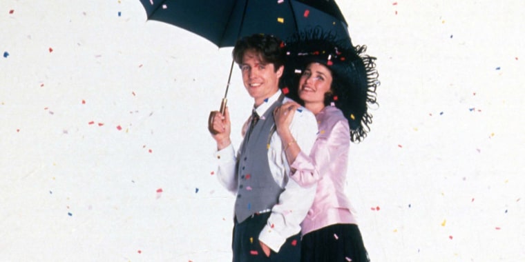 Four Weddings and a Funeral  Year: 1994 UK Director: Mike Newell Hugh Grant, Andie MacDowell. Image shot 1994. Exact date unknown.