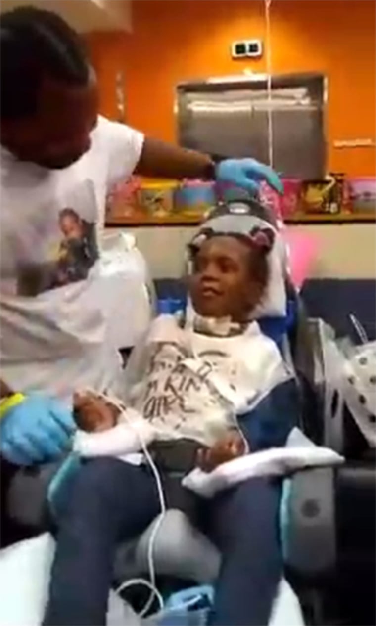 Zynae Green spends her 7th birthday in a rehab center.