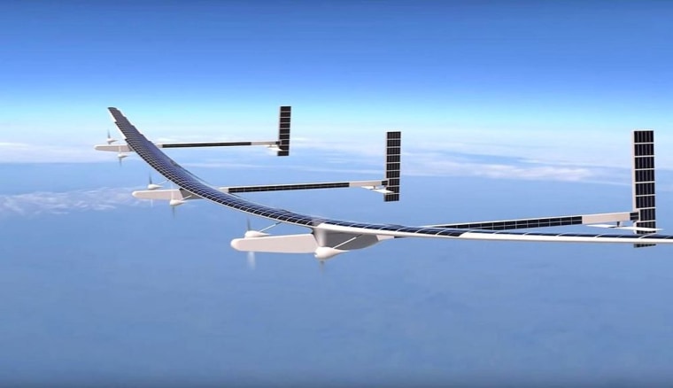 The solar-powered Odysseus unmanned aerial vehicle can fly above 60,000 feet for three months or more at a time.