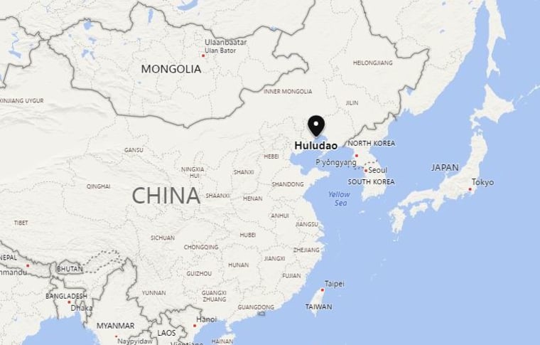 Image: Map showing Huludao, China