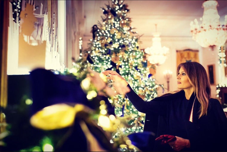 Melania Trump unveils White House Christmas decorations