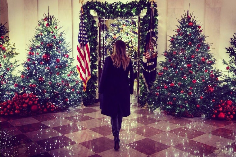 Melania Trump unveils White House Christmas decorations