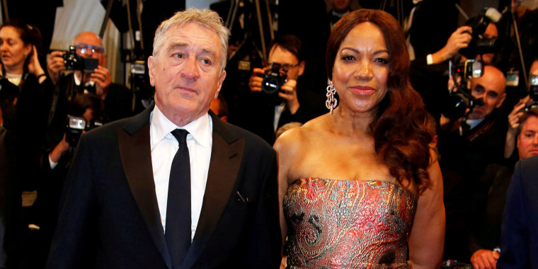Image: FILE PHOTO: Cast member Robert De Niro and his wife Grace Hightower pose on the red carpet as they arrive for the screening of the film "Hands of Stone" out of competition at the 69th Cannes Film Festival in Cannes