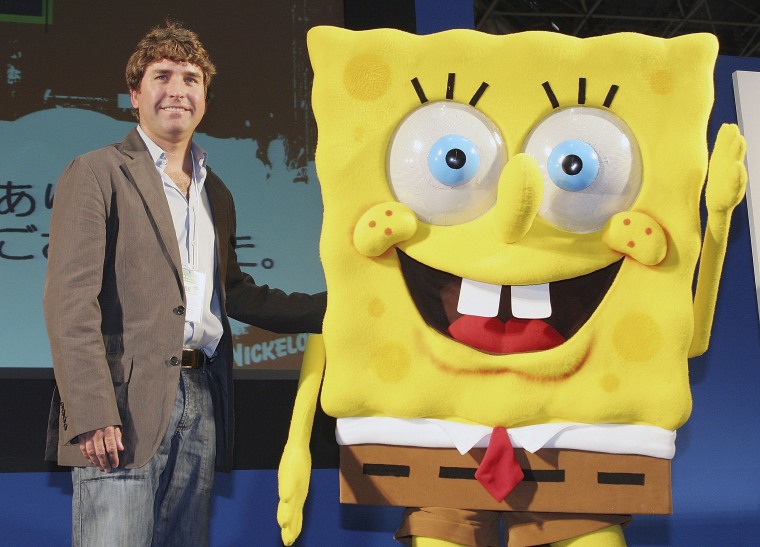 Create meme stephen hillenburg, sponge Bob square pants, cry gif