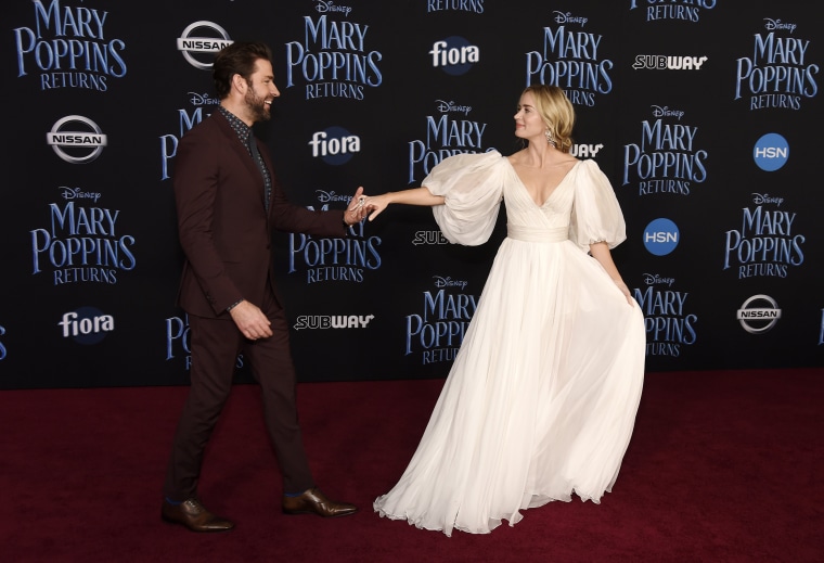 Emily Blunt and John Krasinski are couples goals at Mary Poppins premiere