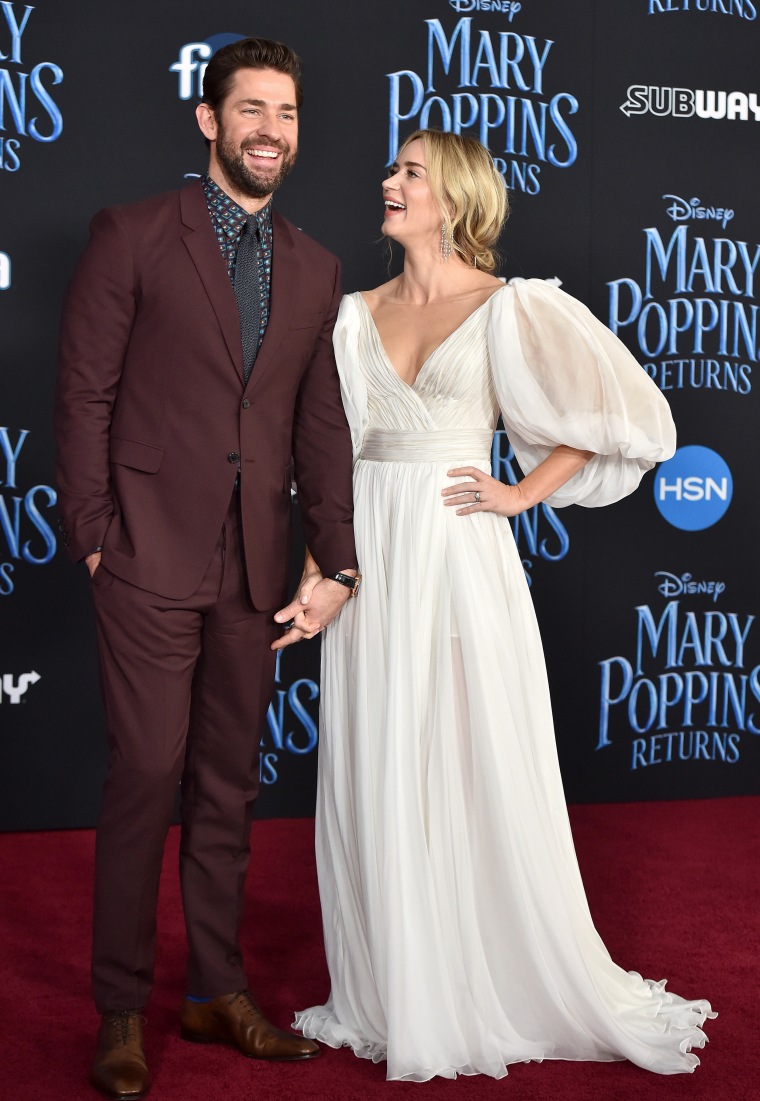 Emily Blunt and John Krasinski are couples goals at Mary Poppins premiere