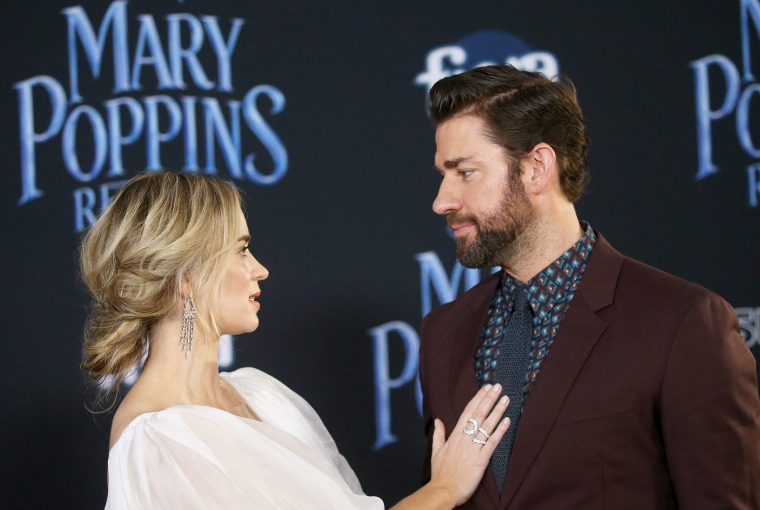 Emily Blunt and John Krasinski are couples goals at Mary Poppins premiere