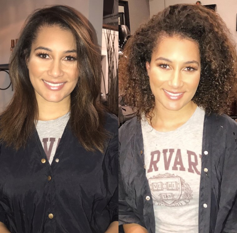 Morgan Radford rocks natural hair on Instagram