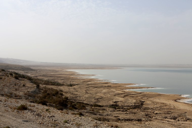 Image: The southern end of the Dead Sea in Jordan