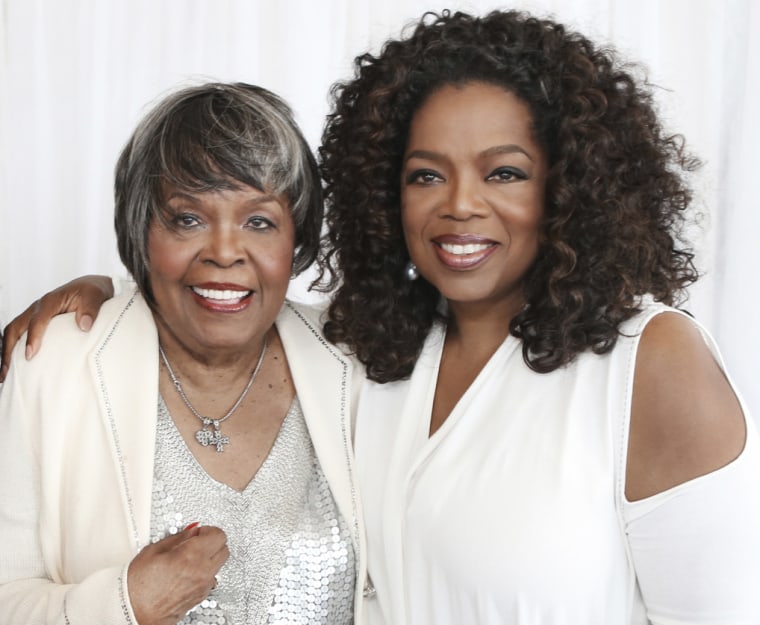 Oprah Winfrey with her mother Vernita Lee