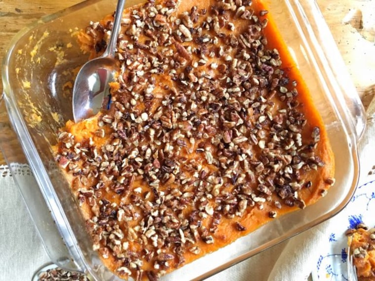 This healthier version of a traditional holiday casserole uses orange juice, coconut oil and a dash of brown sugar to really let the sweet potatoes shine.
