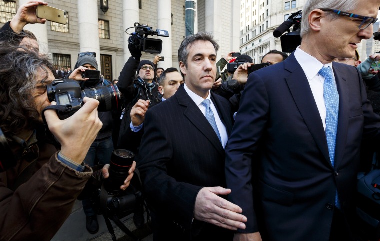 Michael Cohen leaves Federal District Court after pleading guilty to charges related to lying to congress in New York on Nov. 29, 2018.