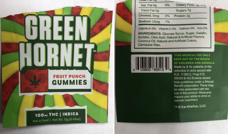 This is the package of gummies seized from the 12 yr old 7th grader at Mulberry Middle school today. He shared the gummies, which are illegal here, with at least 6 other 12 yr old children - 5 were taken by ambulance to a hospital after getting sick.