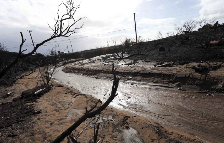 Image: Mud, Debris - Woolsey Fire