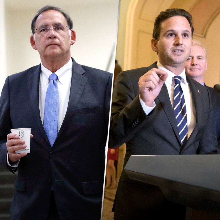 Sen. John Boozman, R-Ark., left, and Sen. Brian Schatz, D-Hawaii.