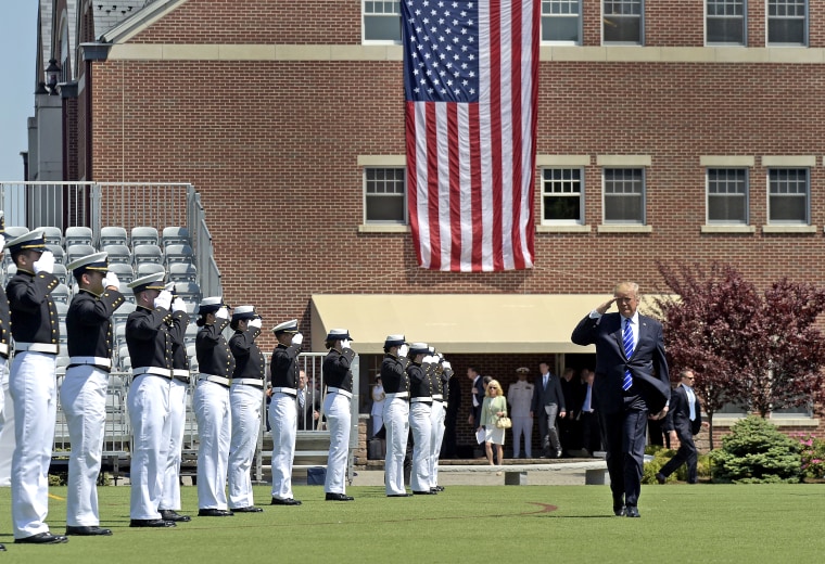 Image: Donald Trump at the Coast Guard Academy