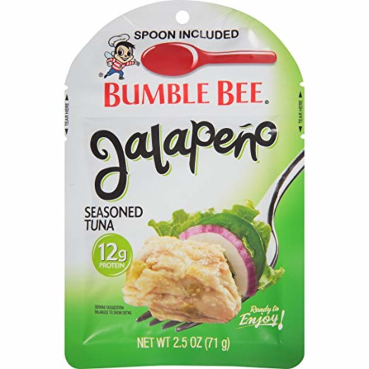 Bumble Bee's spicy tuna comes in an easy to open pouch with a spoon included.
