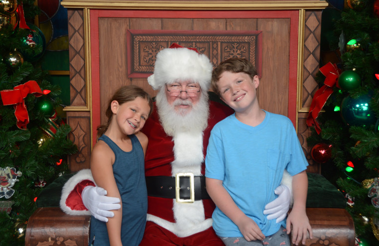 At Santa's Chalet at Disney Springs, kids can visit Santa and take a photo with him.