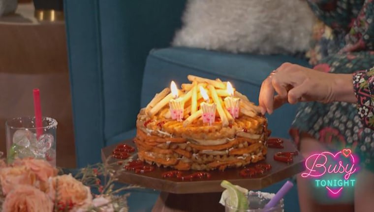 McDonalds Hambuger french fries Chicken nuggets birthday Cake Grooms Cake