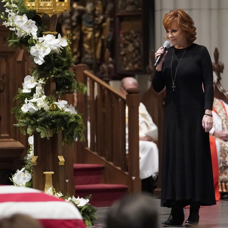 Reba McEntire singing "The Lord's Prayer" at George H.W. Bush funeral