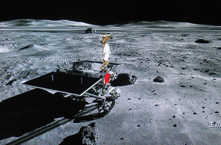 Image: China moon rover hit by mechanical abnormality
