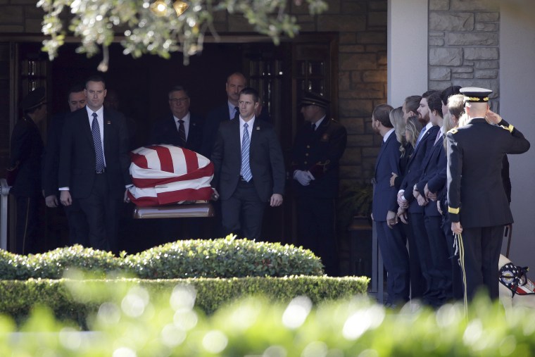 Image: George H.W. Bush casket departure