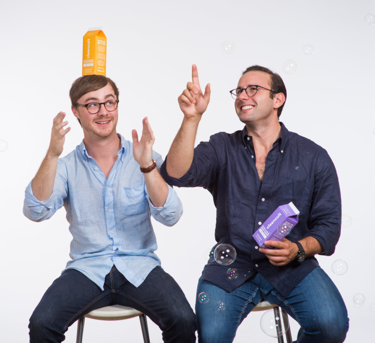 Ryan Lupberger, CEO and cofounder of Cleancult (left), and Zachary Bedrosian, CTO and cofounder of Cleancult (right).